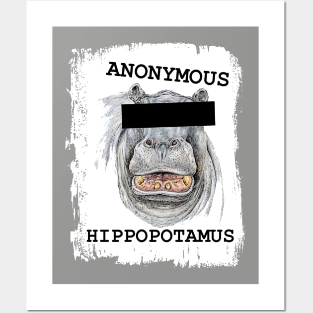 Anonymous Hippopotamus Wall Art by SortaFairytale